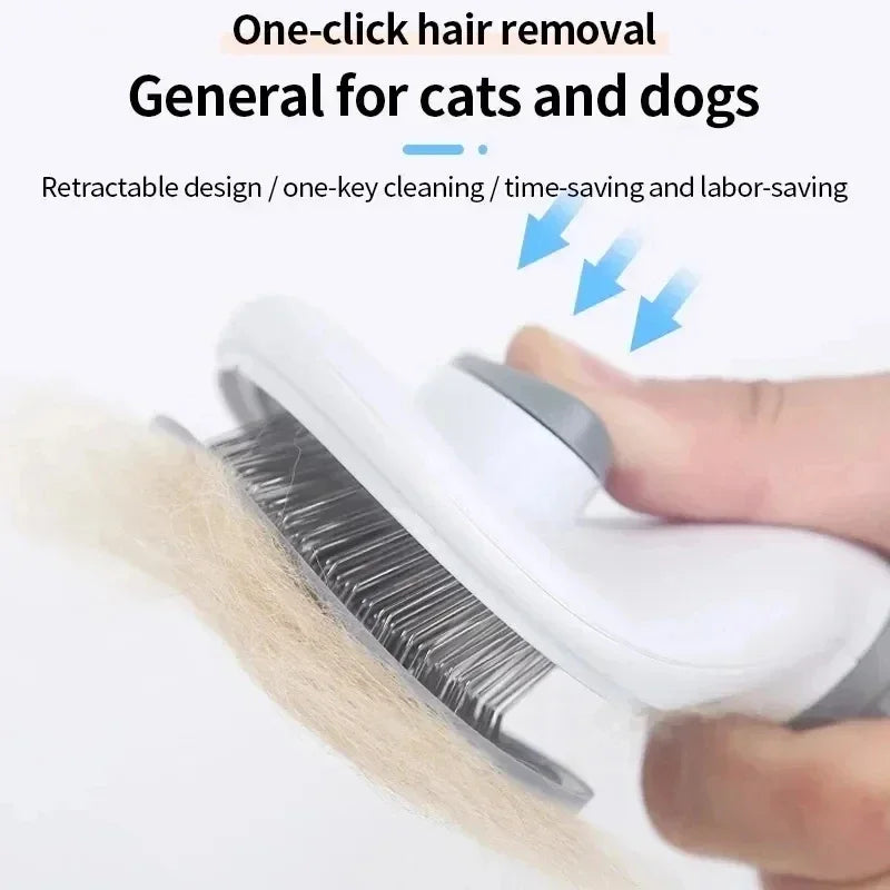 Cleaning Pet Supplies Grooming Brush Dematting Tool Slicker Brush for Dogs and Cats Effortless Hair Remover Comb for Shedding