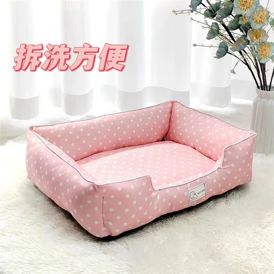 2025 Dog Dot Bed Four Season Use Comfortable camas para perros dog beds for small dogs Top Quality dogs pets accessories