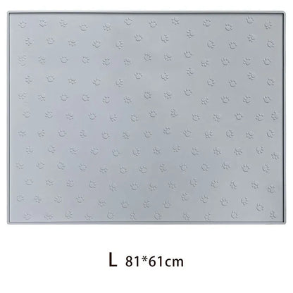 Pet Supplies Silicone Pet Mat Floor Mat Non-slip Waterproof Cat and Dog Feeding Mat Placement Mat Splash-proof Cat Litter Mat