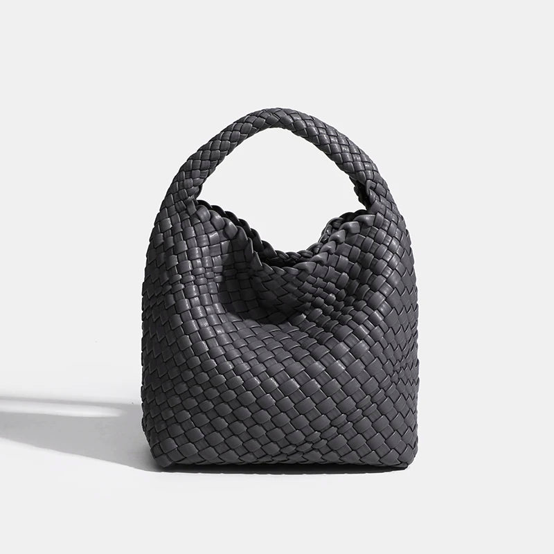 Designer bag Luxury 2025 woman bag Brand New Product PU Small size hand-woven bucket bag High quality Women's handbag