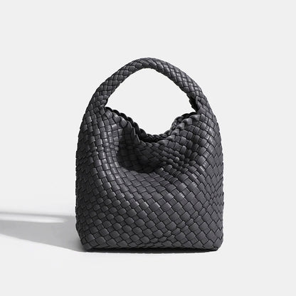 Designer bag Luxury 2025 woman bag Brand New Product PU Small size hand-woven bucket bag High quality Women's handbag