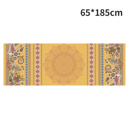 Hot Yoga Mat Towel 185*63cm Printed Yoga Towel Non Slip Fitness Workout Mat Cover for Pilates Gym Yoga Blankets