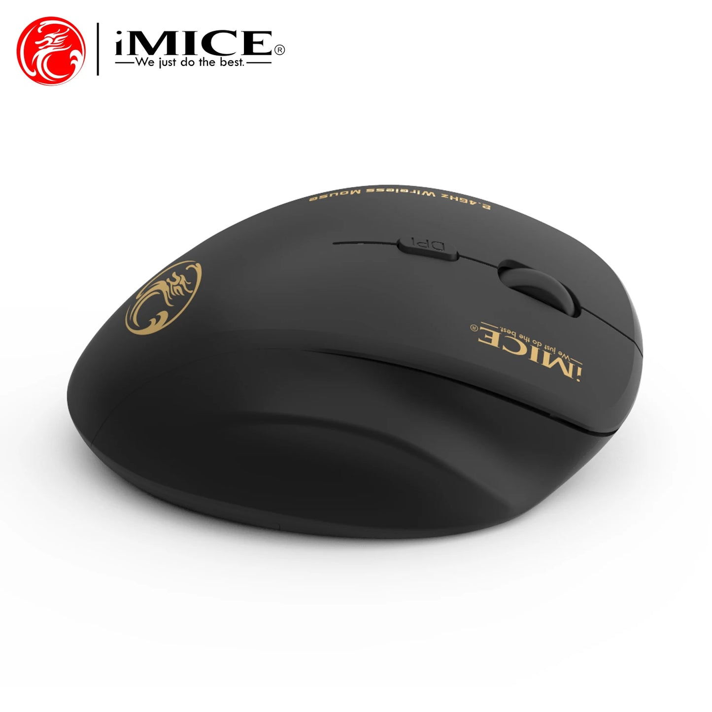 Imice Wireless Mouse with 2.4GHz USB Receiver 1600DPI Mouse for Computer Laptop Tablet PC Macbook Ergonomic Gaming Mouse Gamer