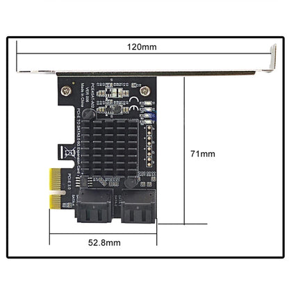 2/4/16 Ports SATA III PCIe Expansion Card 6Gbps SATA 3.0 to PCI-e 1X 4X 8X 16X PCI Express Adapter Card Support Win8 Win10 Linux