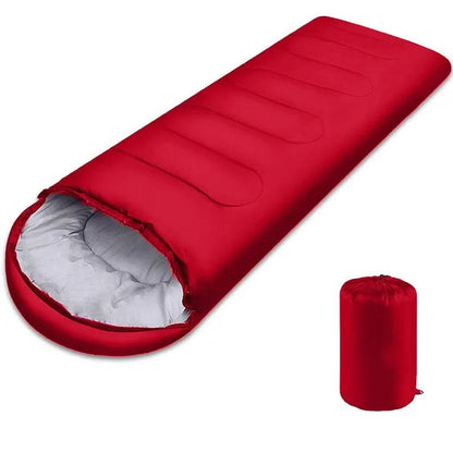 Portable Camping Sleeping Bag Ultralight 0.75kg Envelope Waterproof 170T Polyester Hollow Cotton Warm Outdoor Hiking Backpacking