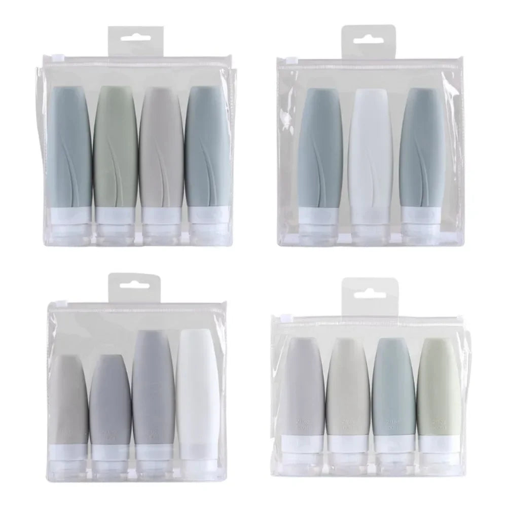 Travel Bottles Set, Travel Containers for Travel Size Toiletries, with Portable Quart Bag, Storage Shampoo Lotion, Leak Proof