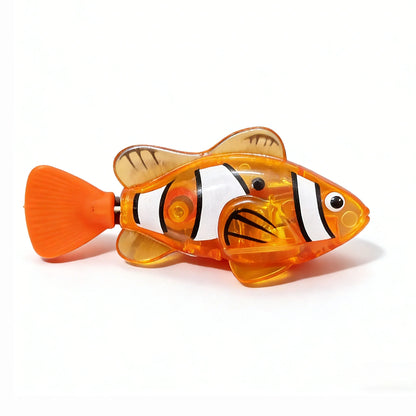 Pet Cat Toy LED Interactive Swimming Robot Fish Toy, Glowing Electric Fish Toy for Cats, Stimulates the Hunting Instinct of Pets