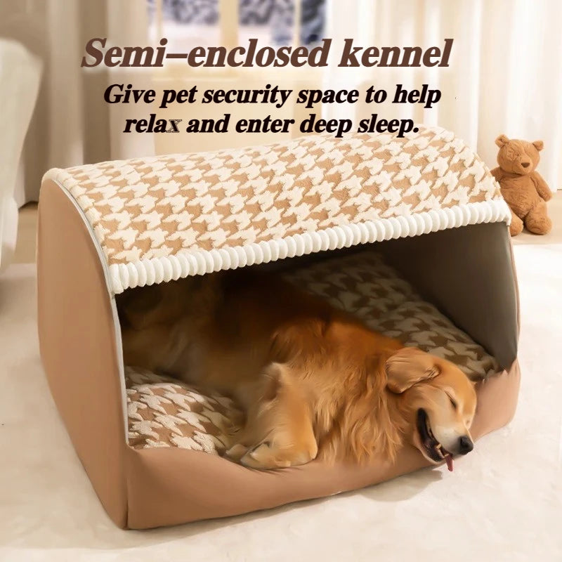 Moisture-proof Indoor Dog House Soft and Comfortable Large Space Warm Cat Dogs Kennel Deep Sleep Pet Products Supplies