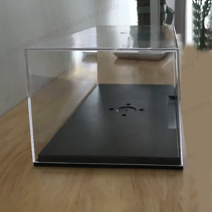 4Sets 1/24 Car Model Display Box Acrylic Transparent Protection Dust Cover 222x120x90mm for Miniature Models Storage Decoration