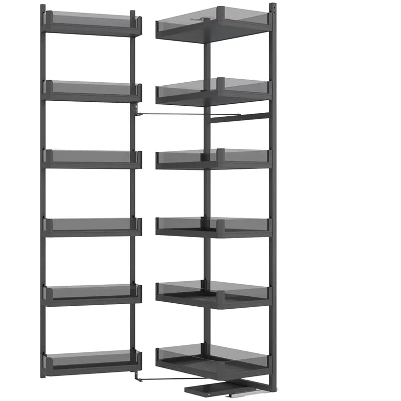 Tall Kitchen Cabinet Organizer With Pull-Out Sliding Basket Pantry Storage Unit For Efficient Drawers Storage