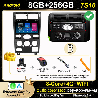 Android 16 GPS Navigation  For Ford Mondeo 2004 -2007 Auto Multimidia Video Player Carplay Head Unit Radio Stereo Car Dvd WIFI