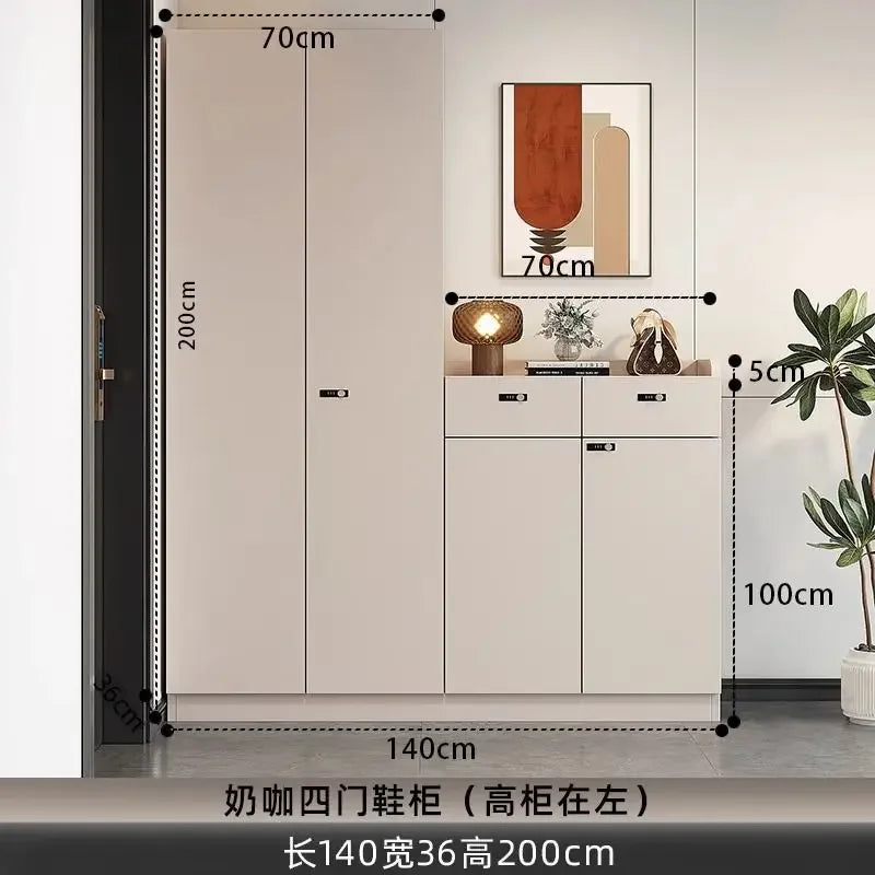 Shoe Storage Cabinet Wood Entryway Storage Store Organizer Display Rack Shelves Retail Display Rack Shelves for Retail Store