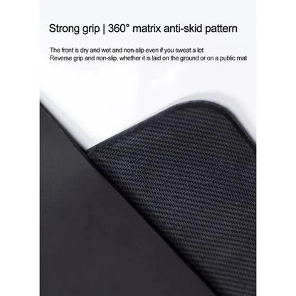 YTYIN Non Slip Oval Arched 5mm Yoga Mat Nature Rubber PU Yoga Mat For Workout Yoga Pilates Marble Mat For Travel