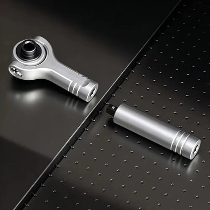 60 Teeth Ratchet Wrench 7 Gear Lockable 270° Rotatable Detachable Magnetic Adsorption Forward Reverse Adjust Hand Tool