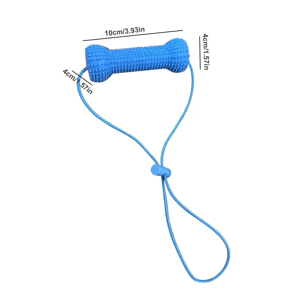 Dog Teething Chew Toy Pet Teething Stick Interactive Relieve Boredom Adjustable Lanyard Durable Molar Teeth Cleaning Pet Toys