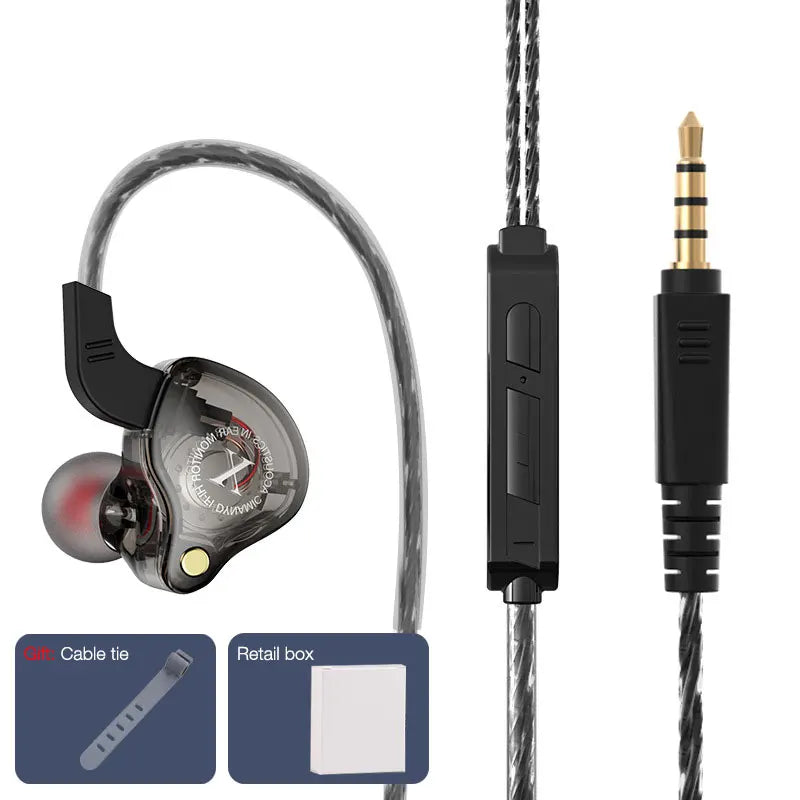 EARDECO 3.5mm Wired Headphones with Microphone Bass Phone Wired Earphone Stereo Inear Headphone Headset Earbuds Noise Cancelling