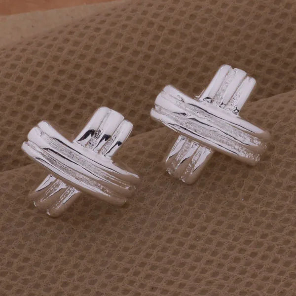 New 925 Sterling Silver Earrings for Women Exquisite Wedding Jewelry Elegant Female Accessories Fashion Party Gifts