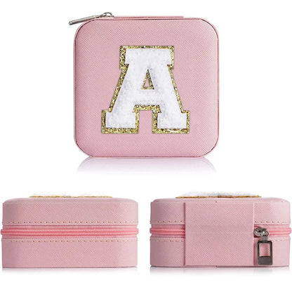New Creative Letter Jewelry Box Portable Travel Ring Necklace Stud Earrings Storage Box