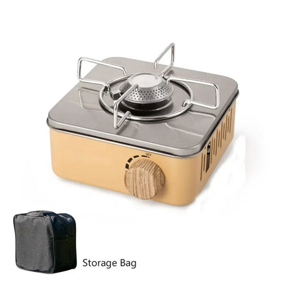 2800W Camping Mini Gas Stove Portable Cassette Furnace Butane Stove with Carrying Bag Outdoor Gas Burner for Picnic Camp Cooking