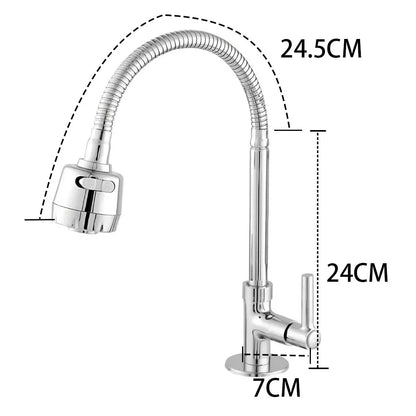 Matte Black 304 Stainless Steel Kitchen Faucet With Shower With 360 ° Rotation
