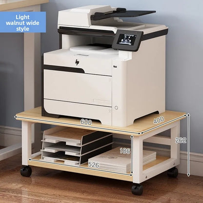 Low Profile Floor Mounted Office Desktop under Desk Printer Copier Storage Ra Home Use Mobile Organization elf