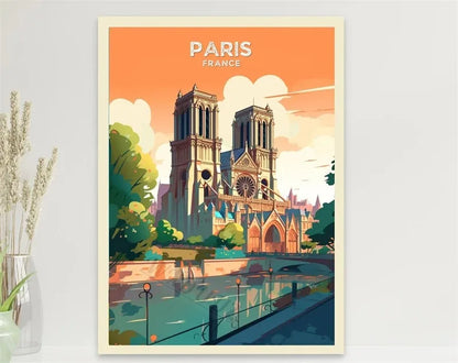 Porto Paris Nordic Retro Holiday Travel City Art Home Wall Decor Pictures Room Living Canvas Painting Print Tourism Posters Gift
