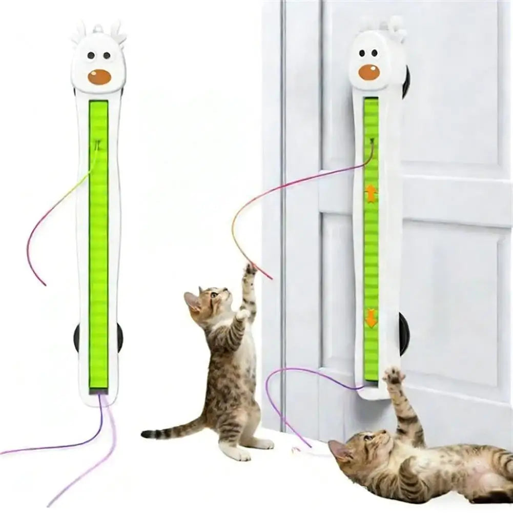 Pet Toys Automatic Flying Rope Interactive Play Toy For Cat Relieve Boredom Pet Toys  Wall-mounted Toy Cat Entertainment Toys