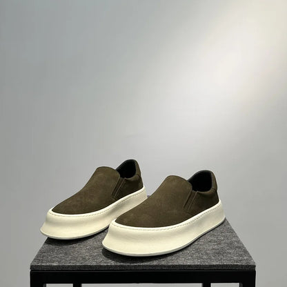 Men Casual Shoes Spring 2026 Comfortable Soft Sole Lightweight Breathable Loafers Fashion Versatile Leisure Slip on Flat Shoes