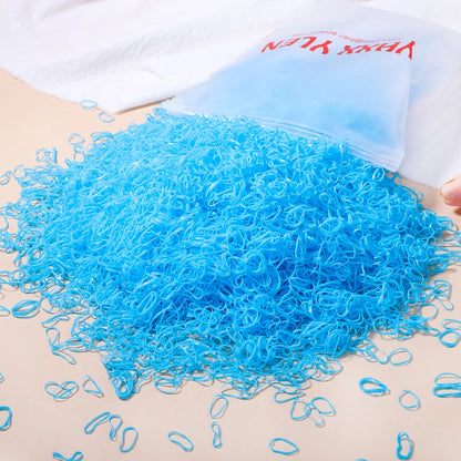 500/1000/2000 Stück bunte Einweg-Haargummis für Mädchen, Haarbänder, Haargummis, Haaraccessoires für Kinder