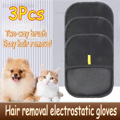 Pet Grooming Gloves Static Dedusting Brush Pet Hair Remover Brush Removing Dog Cat Hair From Sofa Carpet Clothes Pet Products