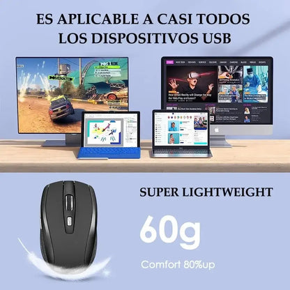 2.4G Wireless Mouse 2.4Ghz Gaming Mouse Ergonomic Design Wireless Mouse Slim Mini Noiseless Mice DPI1600 For Macbook PC Laptops