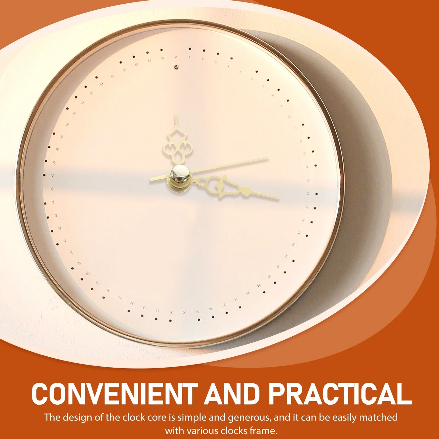 1Set Stable DIY Clock Movement Kit Accurate Timekeeping Durable Plastic Material for Wall Clocks Replacement Clock Mechanism