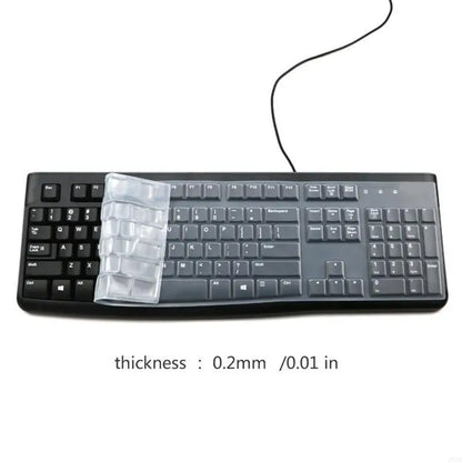 20CB Keyboard Cover for K120 MK120 Corded Keyboard Silicone Keyboard Protectors Skin Ergonomic Keyboard Protective