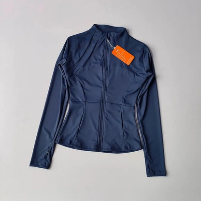 Sports jacket women's sports long sleeved top