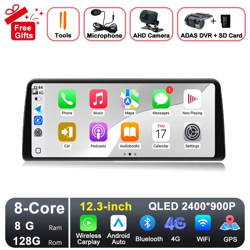 GPS Navigation Android 15 for Nissan Teana 2019-2021 DSP Stereo Bluetooth QLED Touch Screen WlFl 4G