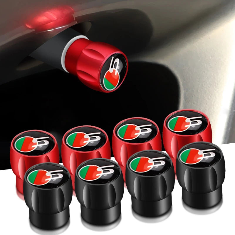 Car Wheel Tire Valve Caps Tyre Rim Stem Cover for Jaguar R S XF XE X-Type XJ F-Pace F-Type E-Pace I-PACE XJR XFR Accessories