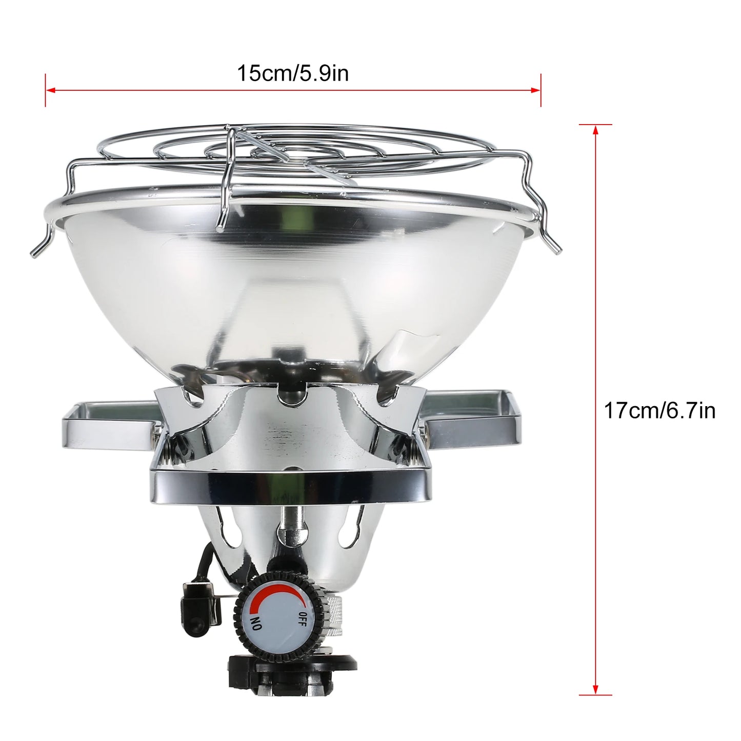 1000W Outdoor Portable Gas Heater with Piezo Ignition Camping Gas Stove Long Life Gas Warmer for Camping And Outdoor Use