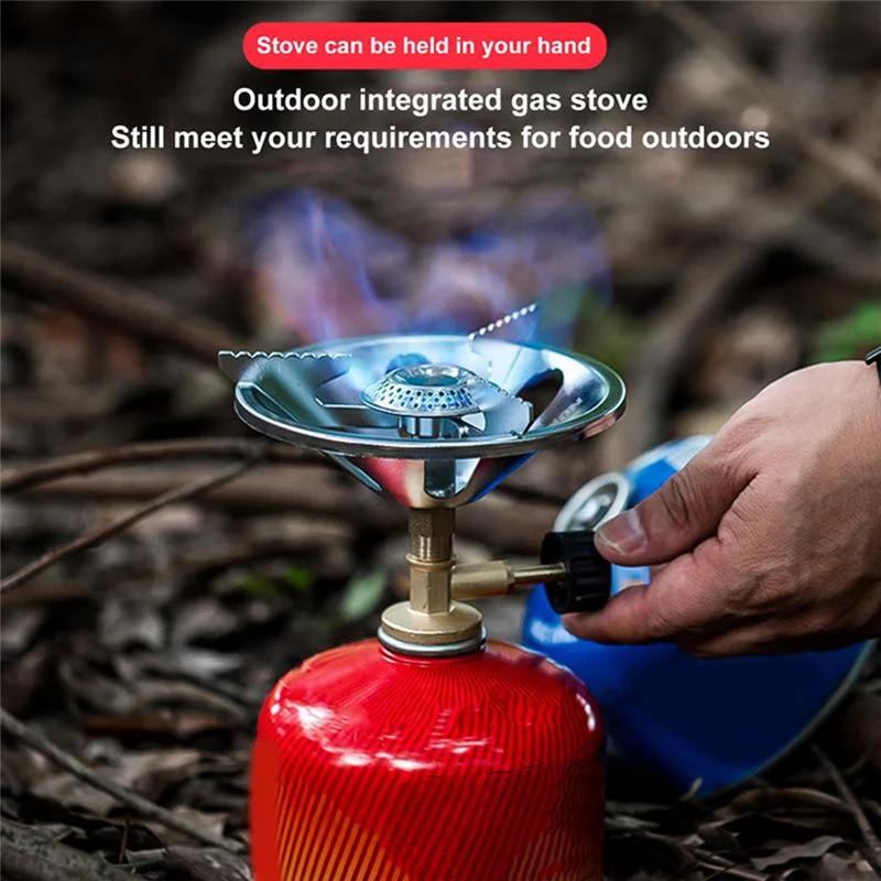 Outdoor Gas Burner Windproof  Portable Folding Ultralight Split Gas Stove Tourist Equipment For Picnic-AS97