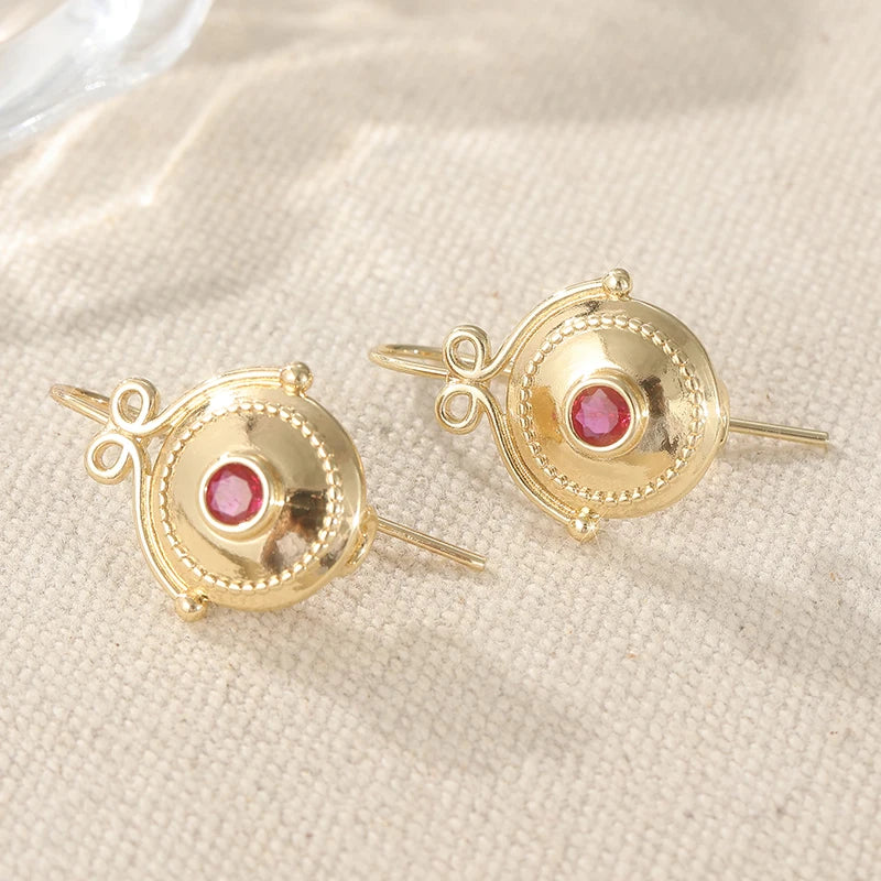 Bridal Earrings, Boho Golden Earrings, Drop Earrings Vintage Earrings