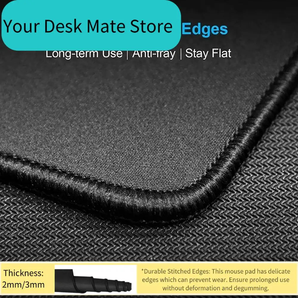 This mouse pad is a printed style with non-slip rubber base and washable cloth surface, suitable for gaming, office and PC desk