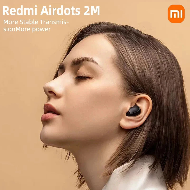 Xiaomi Airdots 2 Wireless Earphones Bluetooth Headset Wireless Earbuds Noise Cancelling Earphones with Microphone Headphones