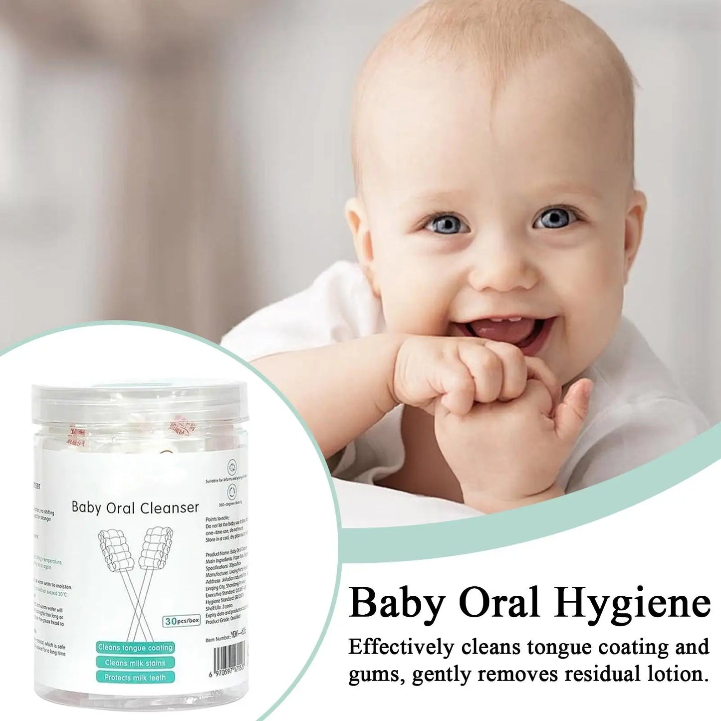 Baby Tongue Brush Mouth Care Cleaning Stick Gauze Soft Hygienic Cleaner Toothbrush for Baby Grooming Teeth Tongue Care Home