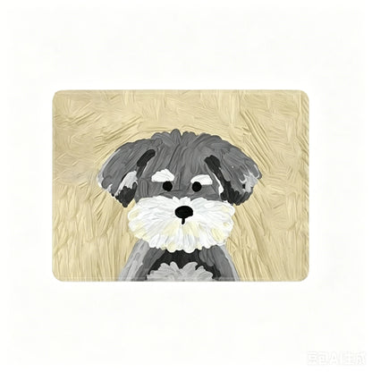 Cute Dog Mouse Pad, Rubber Non-slip Desk Mat for Office & Gaming, Poodle/White Dog/Schnauzer/Smiley Dog, Universal