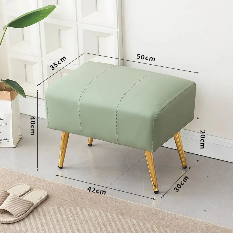 Shoe changing stool   leather   comfortable    anti slip plus wear resistant   stable four corners    good resilience    extra s