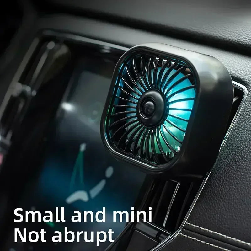Portable Mini Car Vent Fan - High-Speed Cooling USB Fan - Energy-Efficient, Vibrant Colors, Easy Install