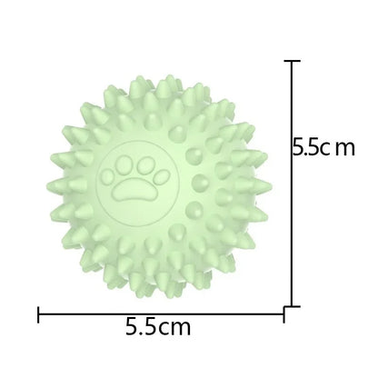Pet Dog Toy Ball Solid Bite-Resistant Chewing Indestructible Bouncing Ball Dog Rubber Training Interactive Game Teething Ball