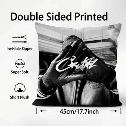 Fashion Brand C-CorteizS Cushion Cover Comfortable Reversible Pillow Cover Ideal for Car Sofa Bedroom & Beyond