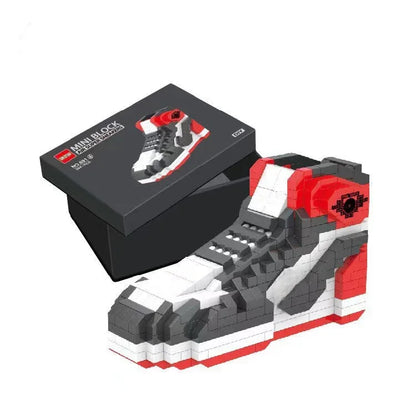 Mini Sports Basketball Shoes Building Blocks Sneakers Model DIY Assembly Bricks Toys For Children Boys Birthday Christmas Gifts