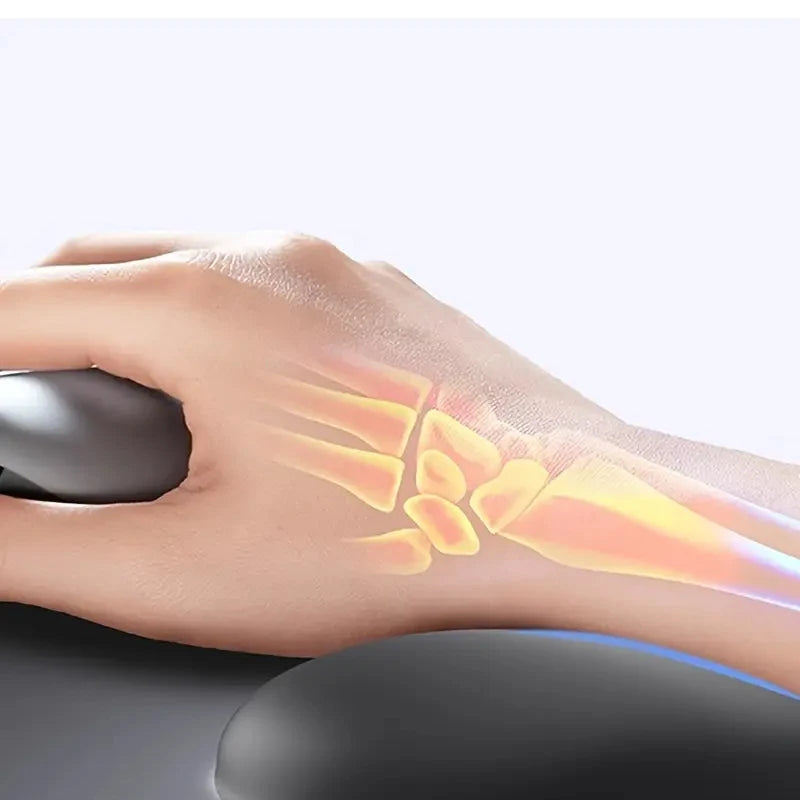 Ergonomic Mouse Pad with Wrist Support Memory Foam Mouse Mat Soft Plastic Wrist Cushion, Soft Square Hand Rest for Office
