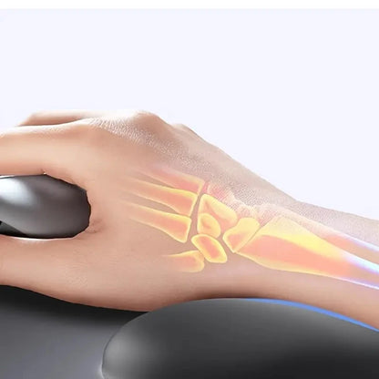 Ergonomic Mouse Pad with Wrist Support Memory Foam Mouse Mat Soft Plastic Wrist Cushion, Soft Square Hand Rest for Office
